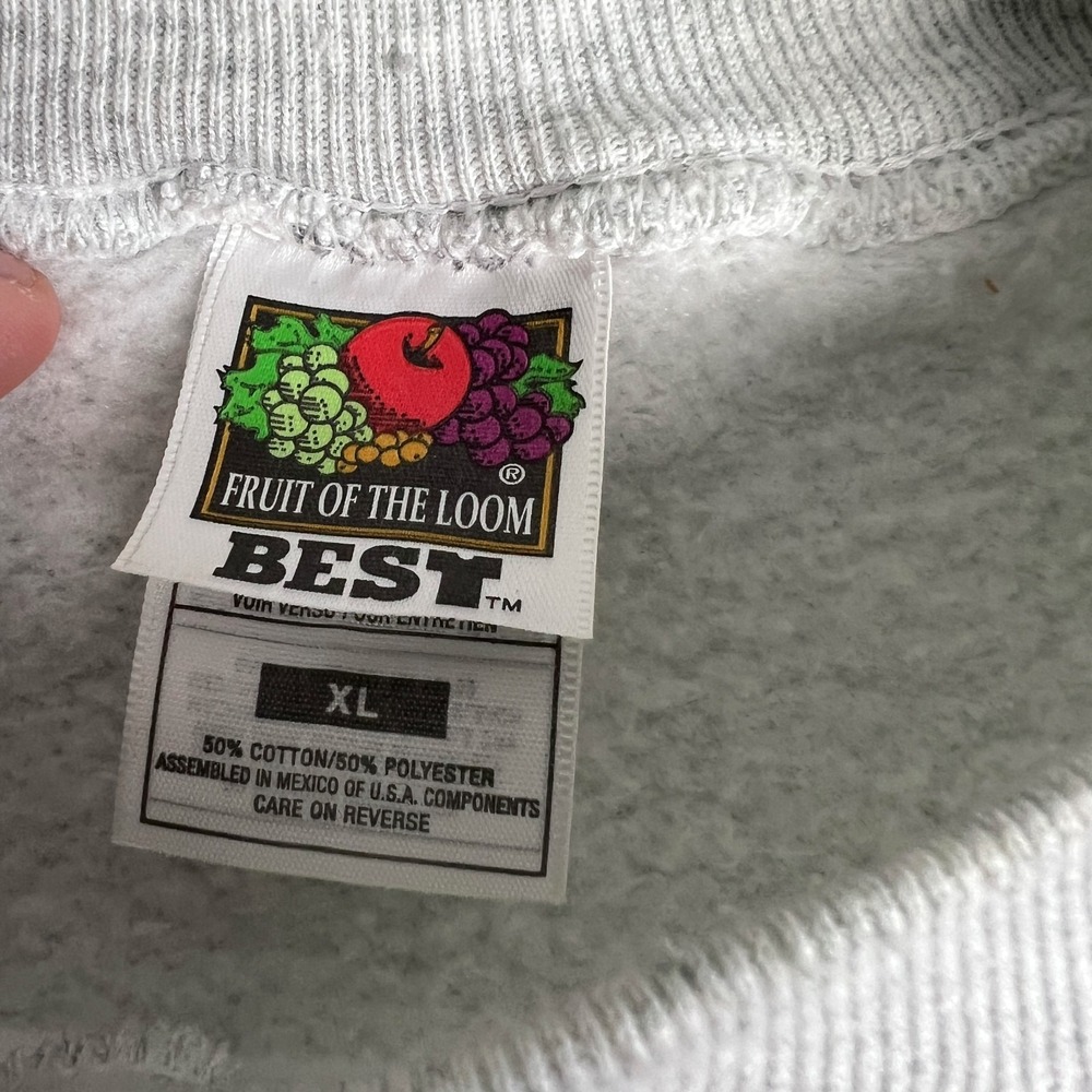 VTG Cheboygran Chiefs Sweatshirt Mens XL Gray Northern Michigan 1990s Crew Neck - Picture 4 of 14